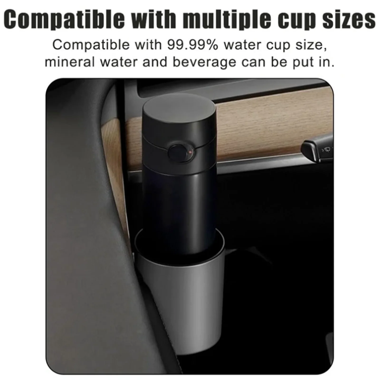 Auto Interior Door Mount 2Pcs/Set Drink Water Bottle Stand Car Door Cup Holder Special Cup Storage Box Rack For Tesla Model 3 Y