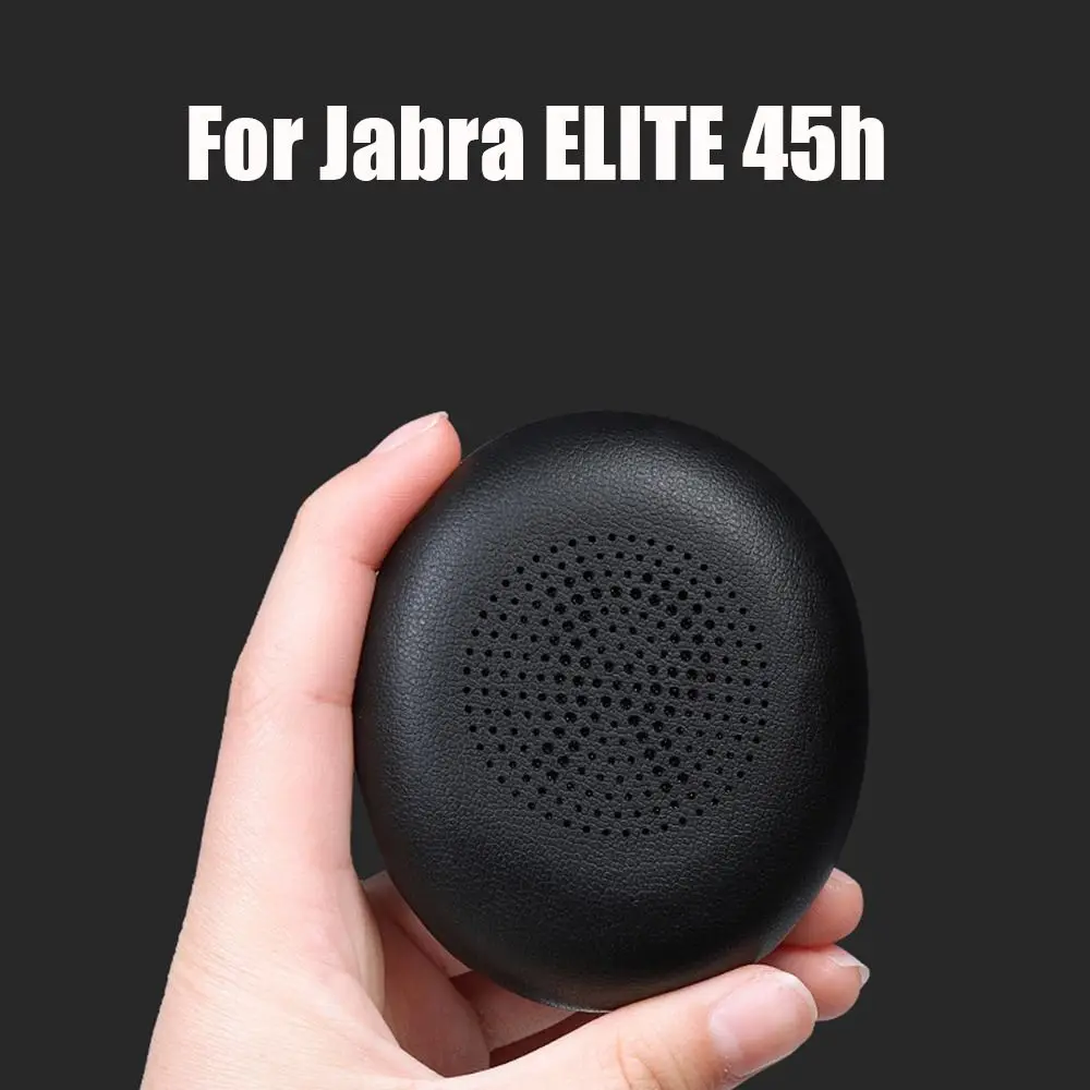 1 Pair Soft Leather Headphone Earmuff Ear Pads Replacement Cushion Cover For Jabra Elite 45h