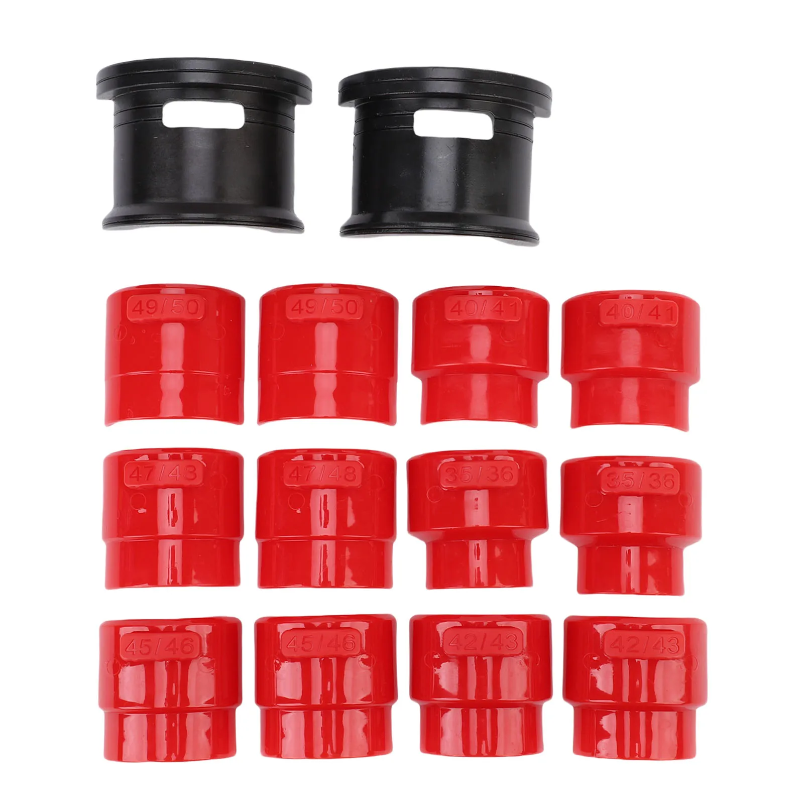 14Pcs Universal Motorcycle Fork Seal Driver Install Remove Tool Kit 35‑50mm, Aftermarket Replacement For Motorbike Suspension