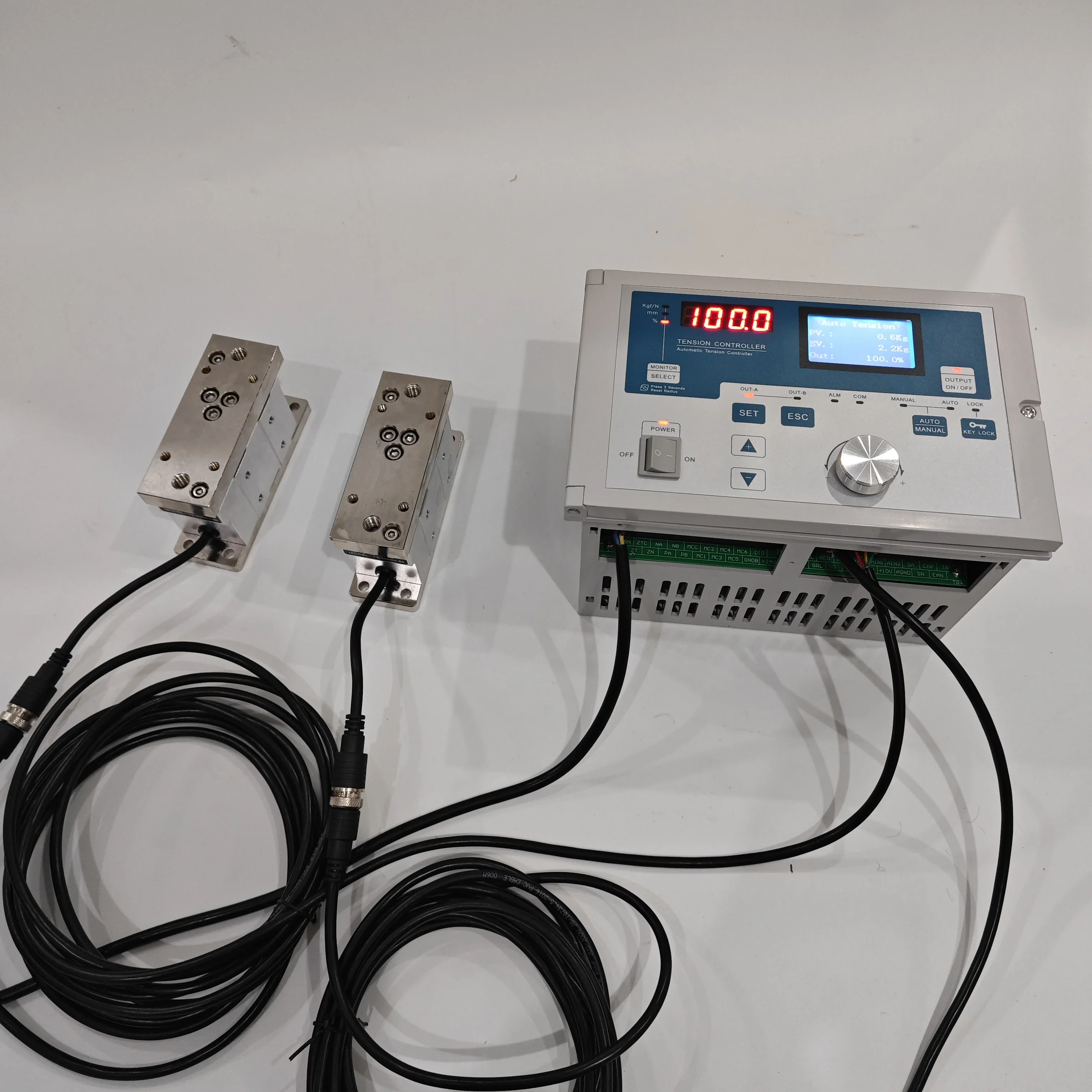 

KTC838A Automatic Tension Controller/ Radius Taper Tension control +2pcs TS200-50 Tension Detector