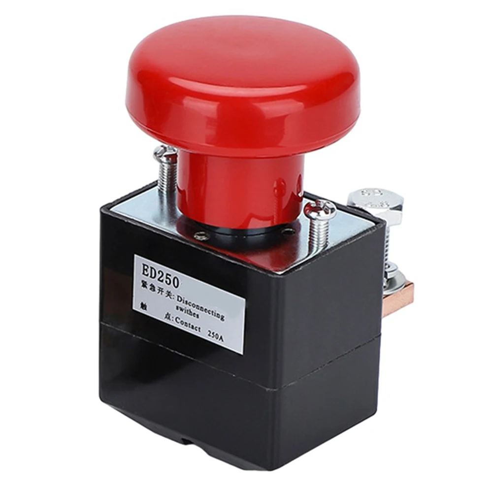Parctical Stop Switch Power Switch125A Professional Replacement Stop Button Anti-leakage Stop Switch DC Power-Off