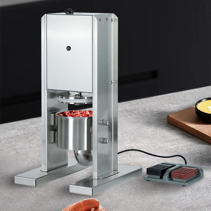 New Foot Operated Stainless Steel Commercial Sausage Stuffer Electric Sausage Stuffer Canteen Sausage Machine