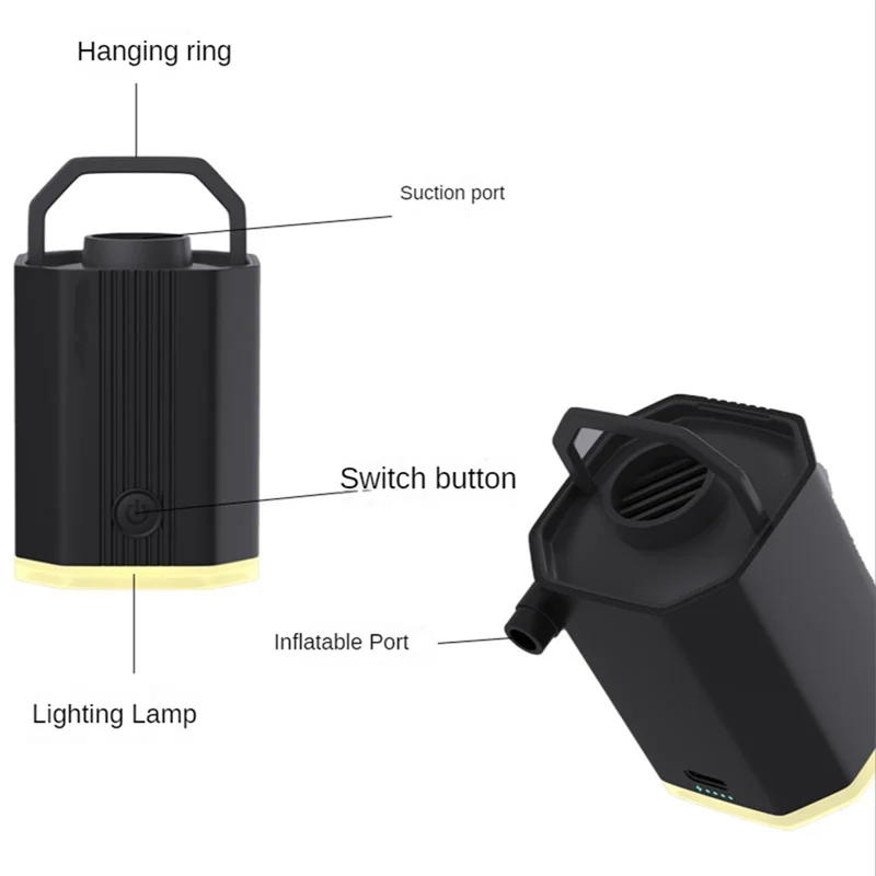 AA96 Inflator Pump Built-in Power Supply USB Quick Air Cushion Swimming Ring Inflatable Sofa Wireless Electric Charging Pump