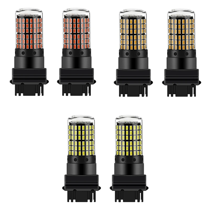 

2 шт. светодиодные лампы 3156 P27W T25 3014 144Smd Canbus лампы высокой яркости автомобиля задние лампы стоп-сигналы лампа обратного хода