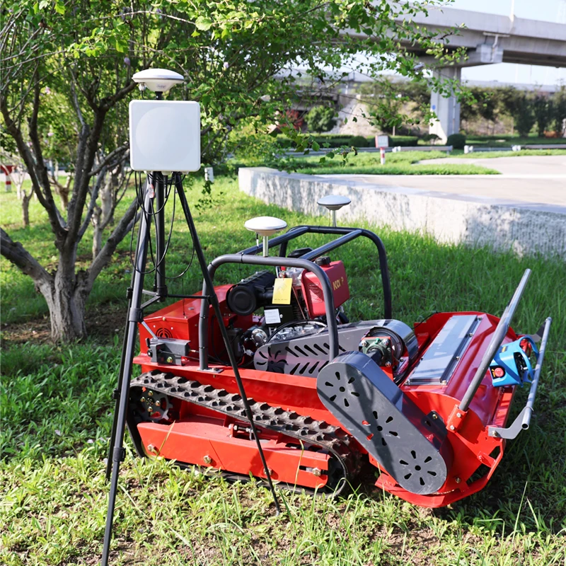 Customized CE EPA All Rubber Remote Control Robotic Flail Orchard Farm lawn Mower