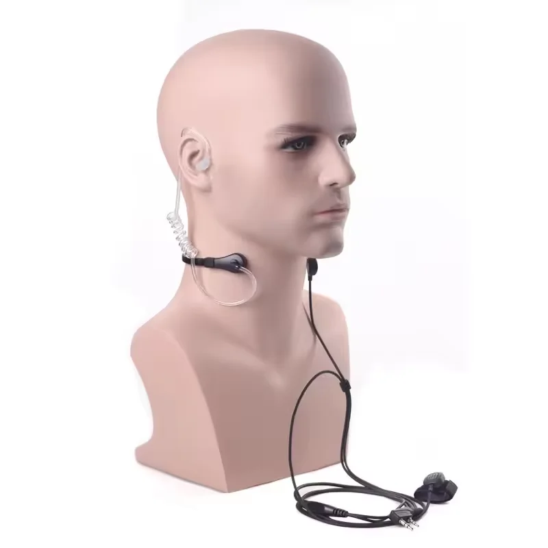 ABBREE Throat Headset MIC PTT Headphone K Plug Earpiece for Baofeng BF-888S UV-5R Mini UV-32  5RH Quansheng UV-K5 Walkie Talkie