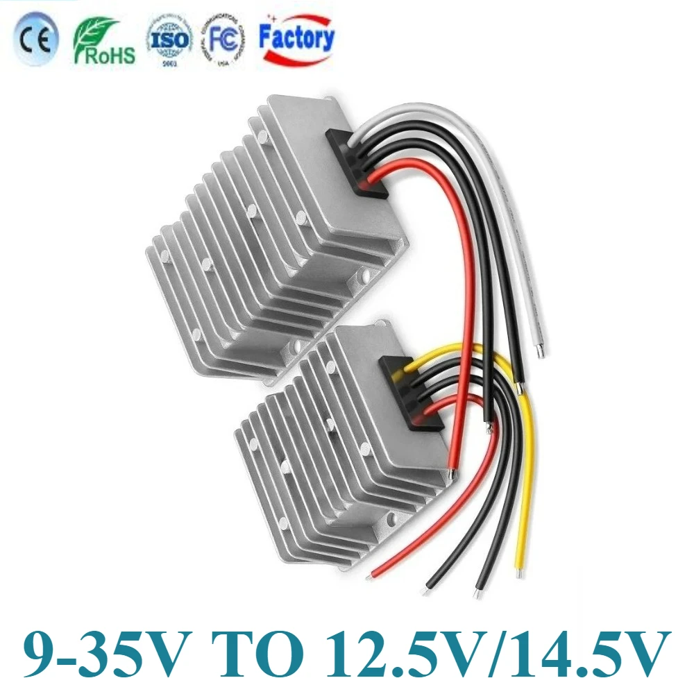 DC Battery 12V 24V to 12V 12.6V 13.6V 14.5V Charger Lead Constant Current 5A 8A 12A 15A 20A 22A 25A CC Battery Charger CE