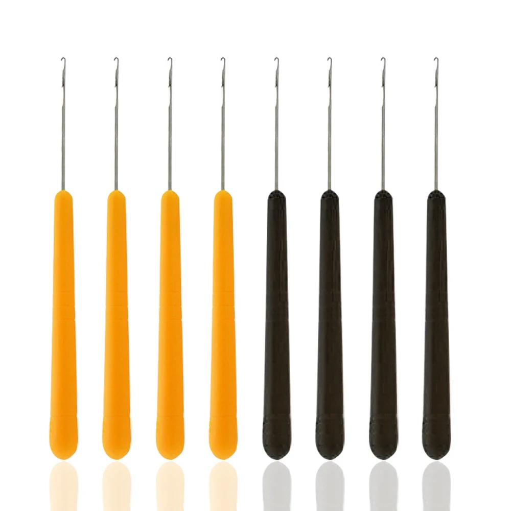 Plastic Knitting Crochet Needles For Jumbo Braiding Twist Hair Weaving Dreadlock Micro Latch Hook Black Yellow Extensions Tools