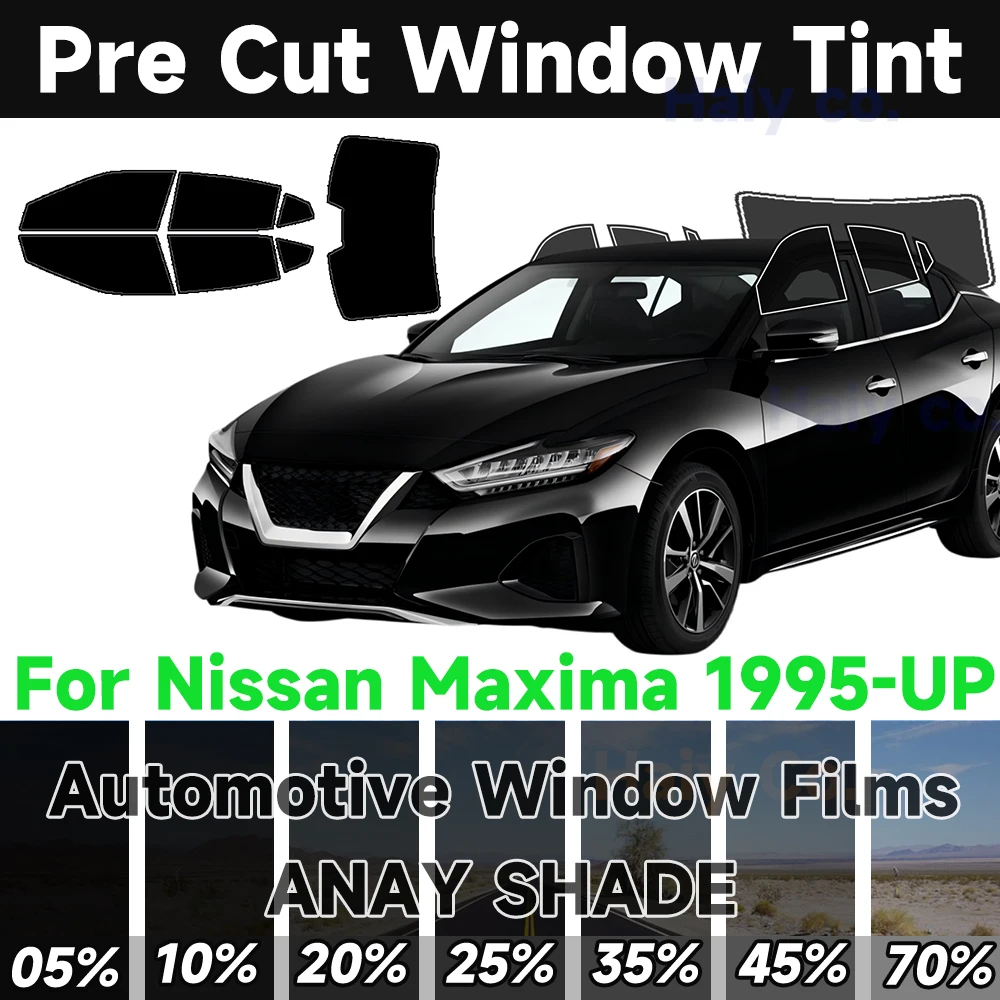 Precut Window Tint Car for Nissan Maxima 1995-2025 Any Year Automobile Sun Uv Blocking Heat 2Ply Window Protector Privacy Films