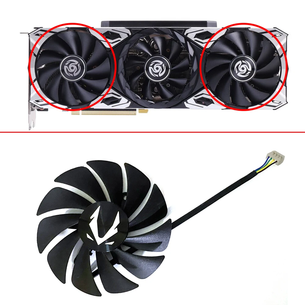 NEW 90MM 4PIN CF9015H12S RTX3090 RTX3080TI RTX3070TI GPU FAN For ZOTAC RTX 3070Ti Apocalypse RTX 3080Ti PGF RTX 3090 PGF Fans