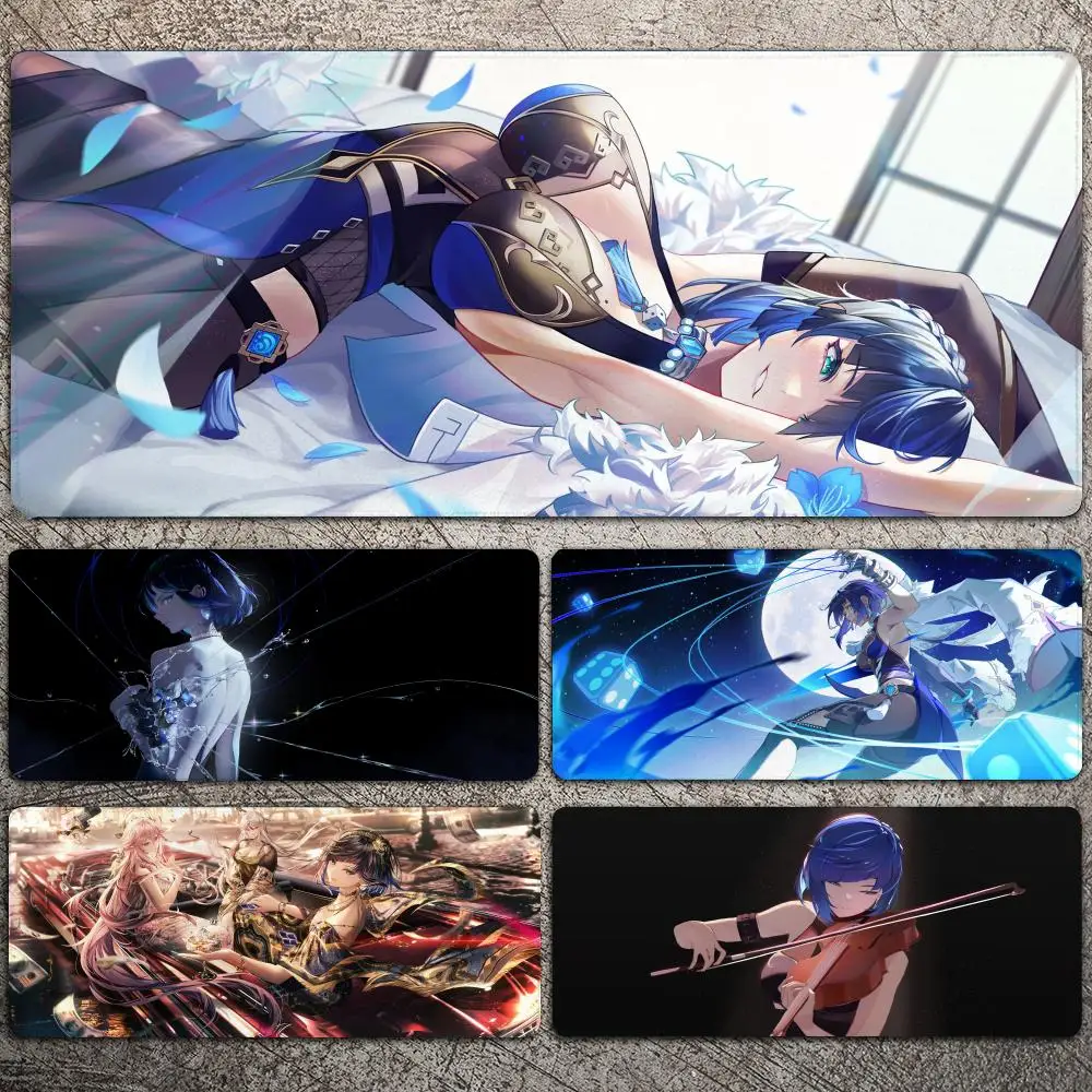 

Yelan Genshin Impact Mousepad Large Gaming Mouse Pad LockEdge Thickened Computer Keyboard Table Desk Mat