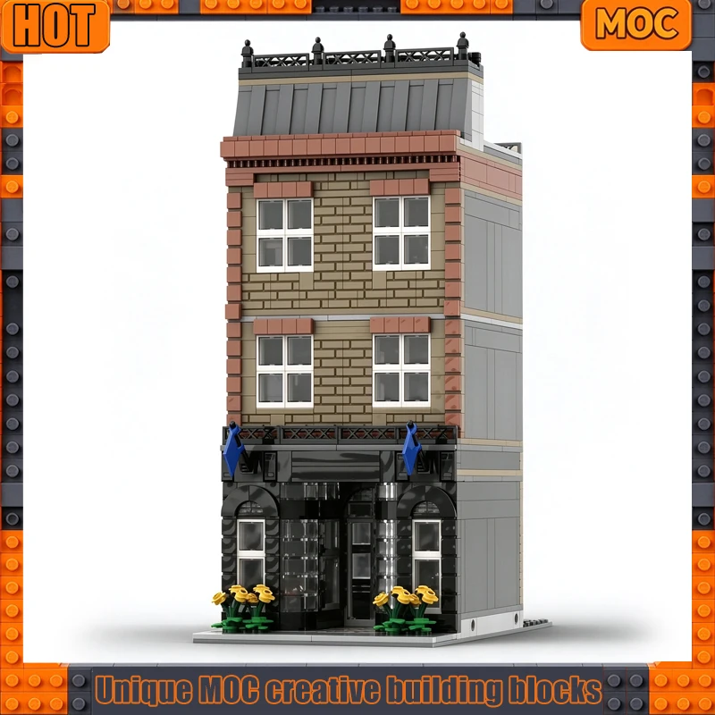 1836PCS Classic European City Watch Shop Modular Building Blocks Model Custom Creative DIY Assembly Street View Display Set