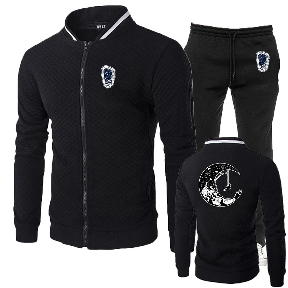 

Mountain Printing Y2k Rock Climbing The new men's slimming suit is suitable for spring and autumn hoodies