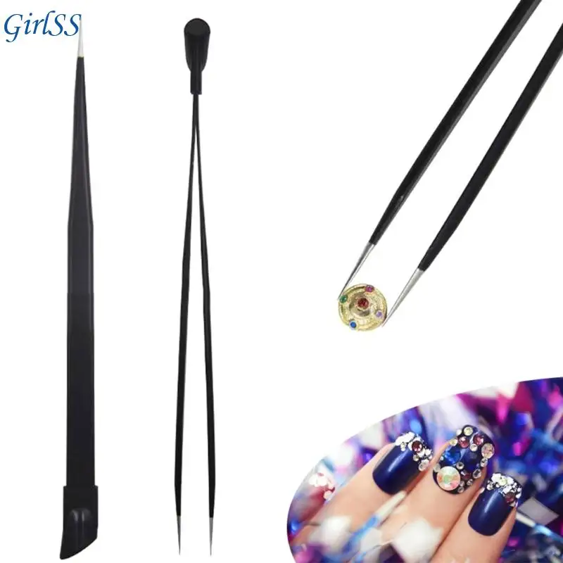 Ferramenta manicure dupla face antiderrapante alça fácil transportar acessórios para unhas T4MB