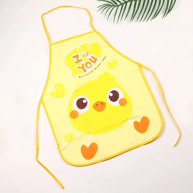 Children\'s Apron Sleeves Cartoon Waterproof Child Baby Eating Graffiti Art Style Bib Summer Supplies Thin Painting D6C8