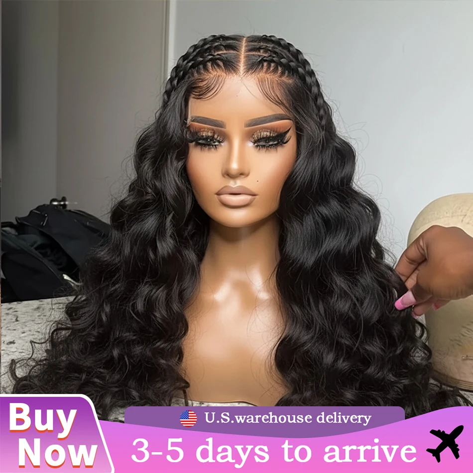 

250% Density Body Wave Real Full Lace Human Hair Wig 30 Inch Pre Plucked Brazilian Human Hair 360 HD Lace Frontal Wigs For Women