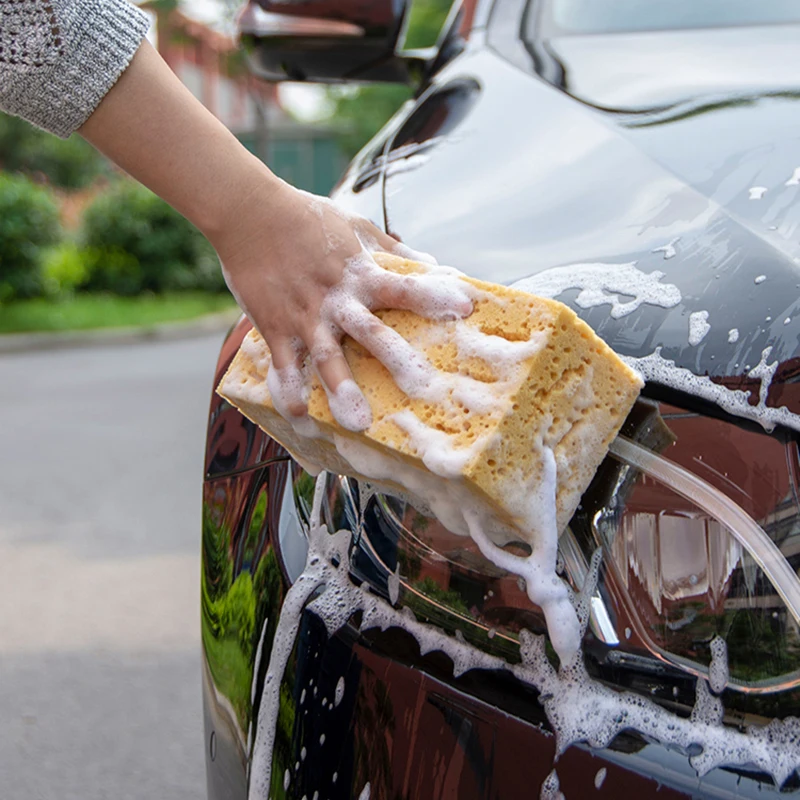 Big Sponge Block Honeycomb Type Car Cleaner Car Washer Macroporous Cleaning Cloth Absorbent Washing Coral Sponge Car Clean Tools