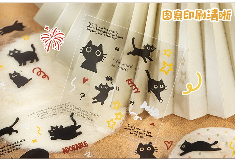 Journal GO 20 Stück Kätzchen-Tagebuch-Stickerbuch, schöne Scrapbooking-DIY-Katzenaufkleber für Collage, Junk Journal, Karten, Handy, Alum-Dekoration – Detail 8