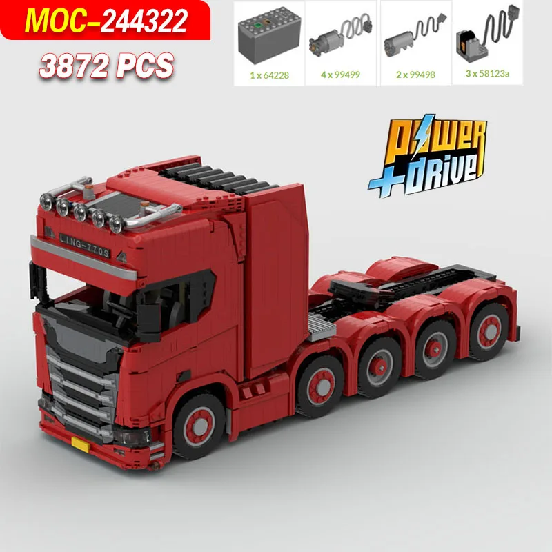MOC-244322 770S 10x4Classic Truck Bouwsteen Creatief Model-3872 PCS Educatief en stressverlichtend constructiespeelgoed Cadeau