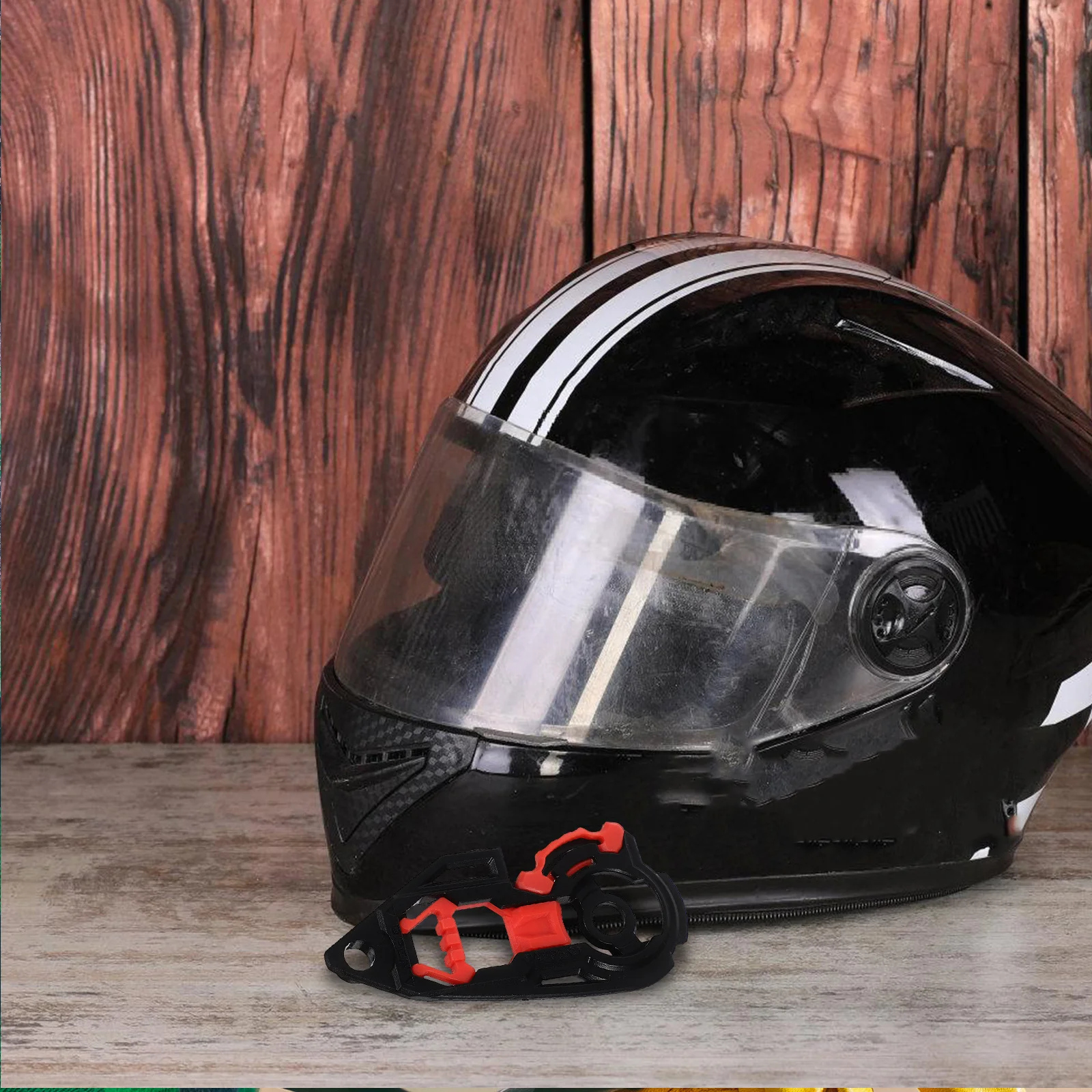 

2pcs Motorcycle Visor Base Kit Plastic Gear Plate For /K3Sv/ Quick Release Weather Resistant Durable Replacement Part