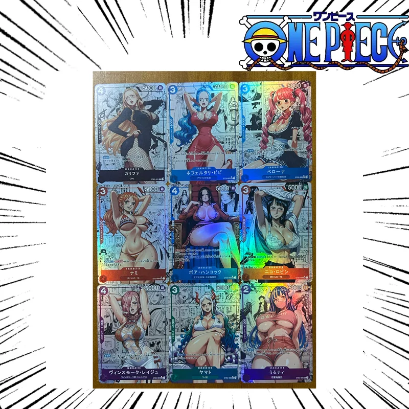 

One Piece Diy Nami Nico Robin Boa Hancock Self Control Collect Signature Trading флэш-карта аниме мультфильм подарок 63*88 мм