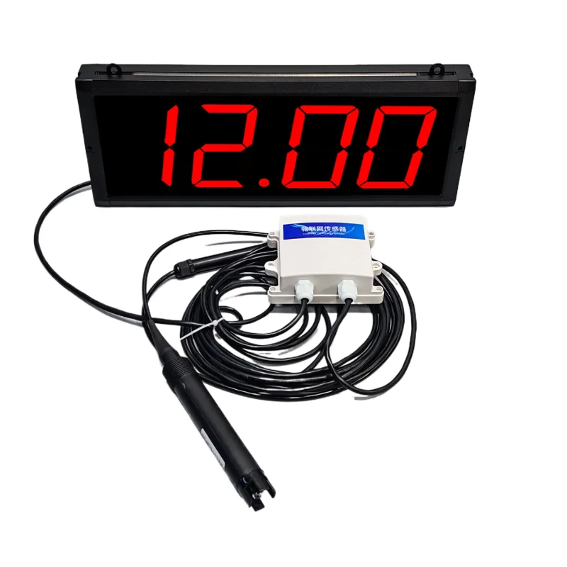 Online pH Monitor with audible visual alarm digital display red warning light pH buzzer sound alarm