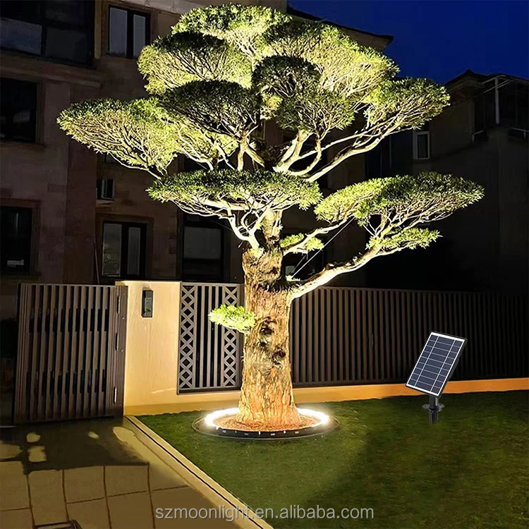 Solar Tree Hugging Light DC24V Outdoor Waterproof LED Landscape Decoration Can Ring Tree Lighting
