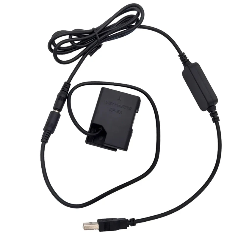 Adaptador USB para bateria fictícia, cabo de carregamento, ep-el14, ep-5a, acoplador DC, para nikon p7000, p7800, d5500, d5600, d3300, d5300