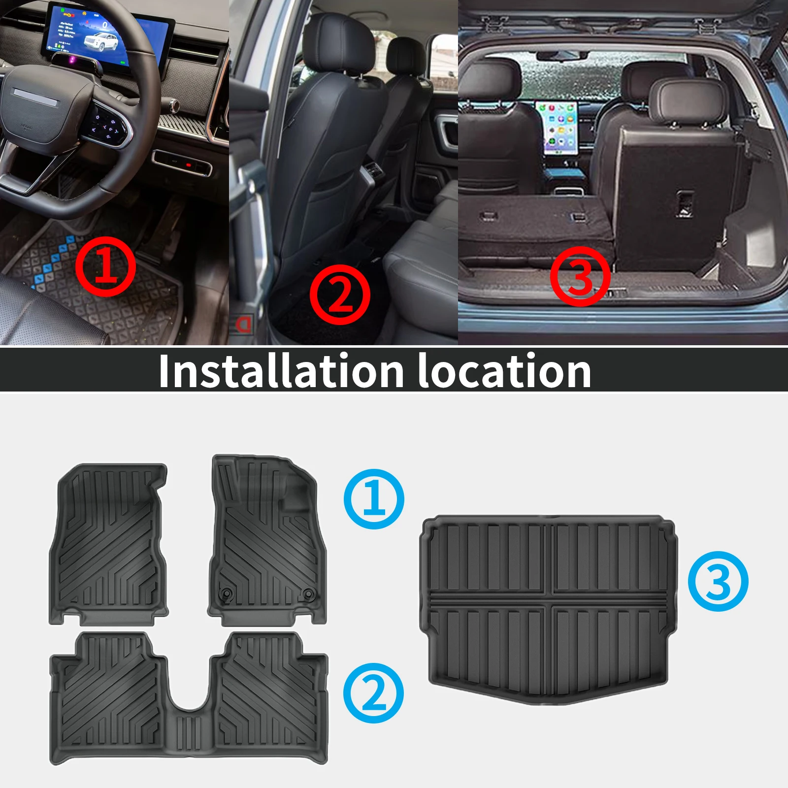 for Nissan Note E12 Fuel 2014 2015-2019 LHD RHD Luxury Eco-Friendly TPE Trunk Mat Odorless Non-Toxic Custom Fit Car Accessories