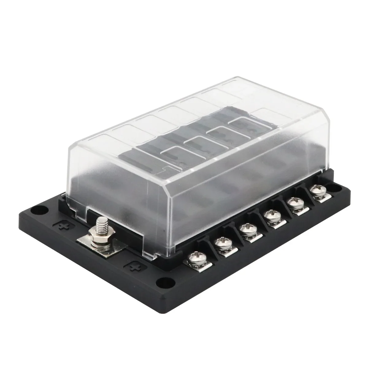 

New one-in 12-out 12-way fuse box with LED short-circuit prompt light fuse holder does not contain fuse