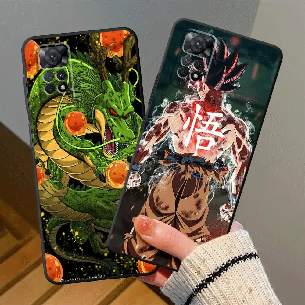 Dragons-Balls Anime Phone Case for Xiaomi Redmi Note 12 Pro 5G 9 10 11 12 Pro Plus 5G 12S 8T 7 9S 12 4G 8 Pro Silicone Cover