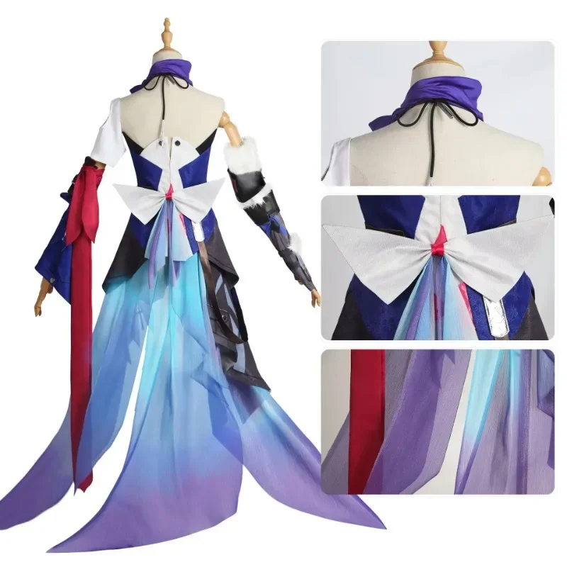 New Game Honkai Start Rail Seele Cosplay Costume Full Set with Accessories Seele Cosplay Wig Outfit Uniform Dress Seele Cosplay