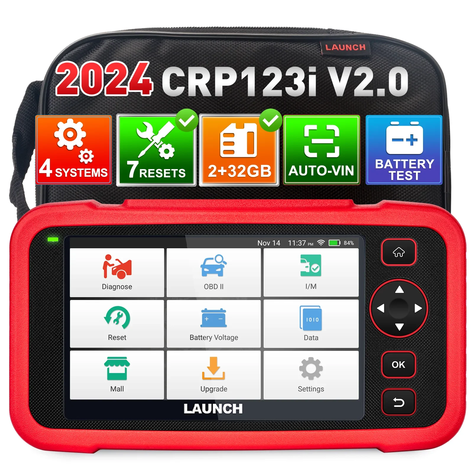 Launched the latest CRP123I V2.0 four-system on-board diagnostic tool automotive vehicle engine analyzer