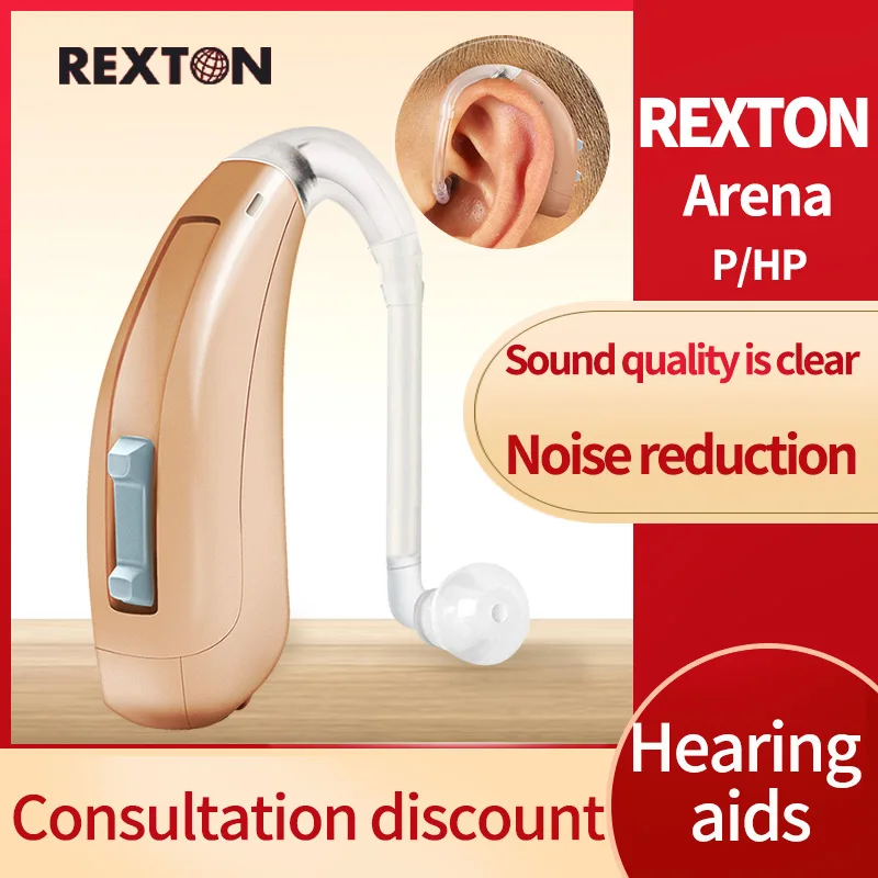 

Rexton Hearing Aids Arena P3 HP3 for the Elderly Moderate to Severe Loss Digital Wireless BTE Ear Hearing Devices Amplifiers