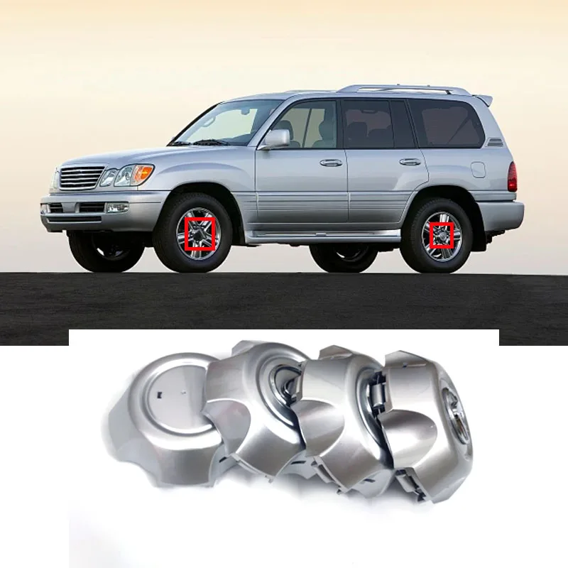 Car Tire Hub Center Cap 42603-60600 For Lexus LX470 UZJ100 1998-2008 Hubcap Gray Wear Parts