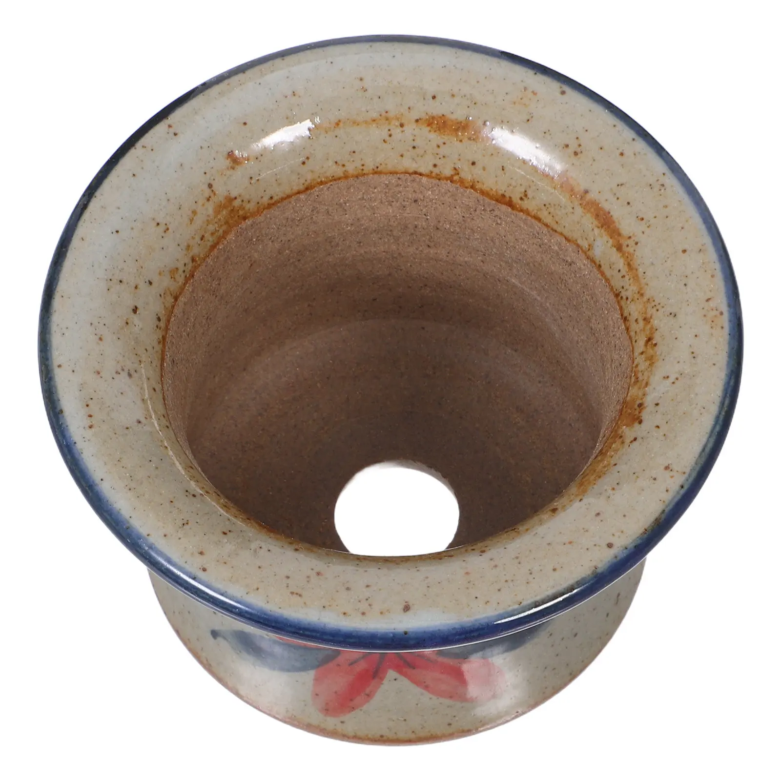 Hand-Painted Vintage Ceramic Succulent Planter Decorative Flower Pot Pottery for Indoor Outdoor Garden Balcony