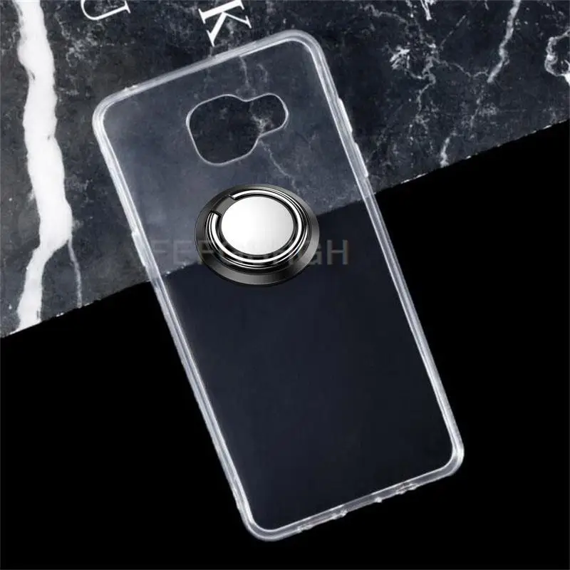 Nova moda capa completa para samsung galaxy a5 2016 a510 a510f a510m SM-A510F 5.2 "titular anel de metal magnético tpu volta caso do telefone