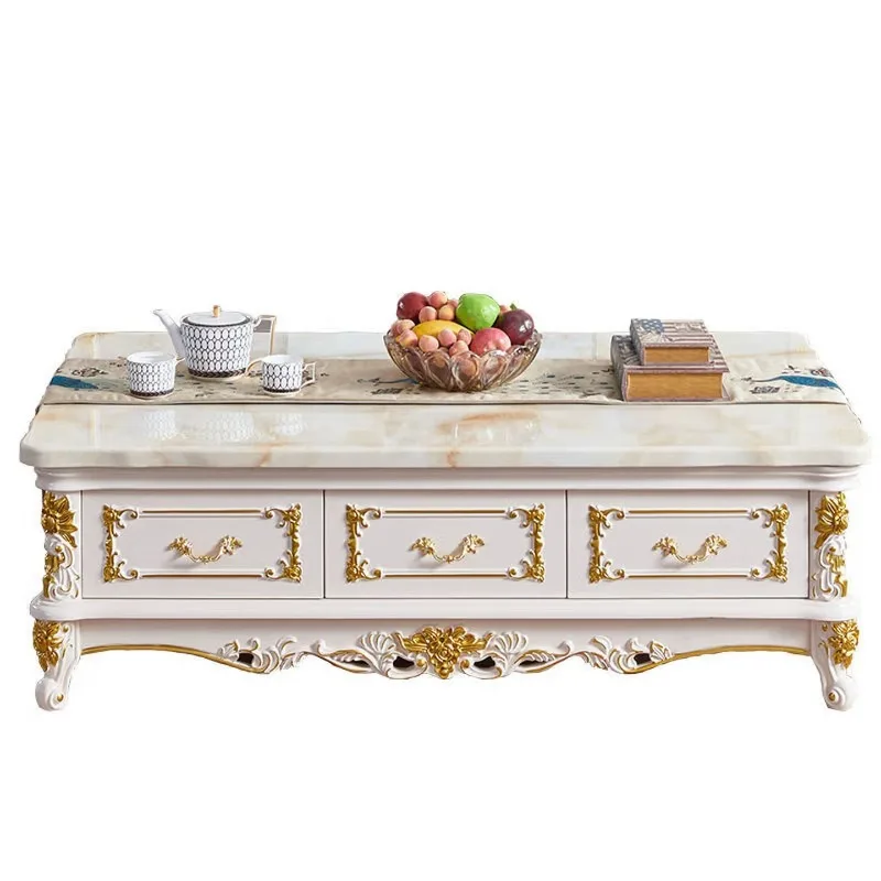 

European marble coffee table, living room 2025 new model