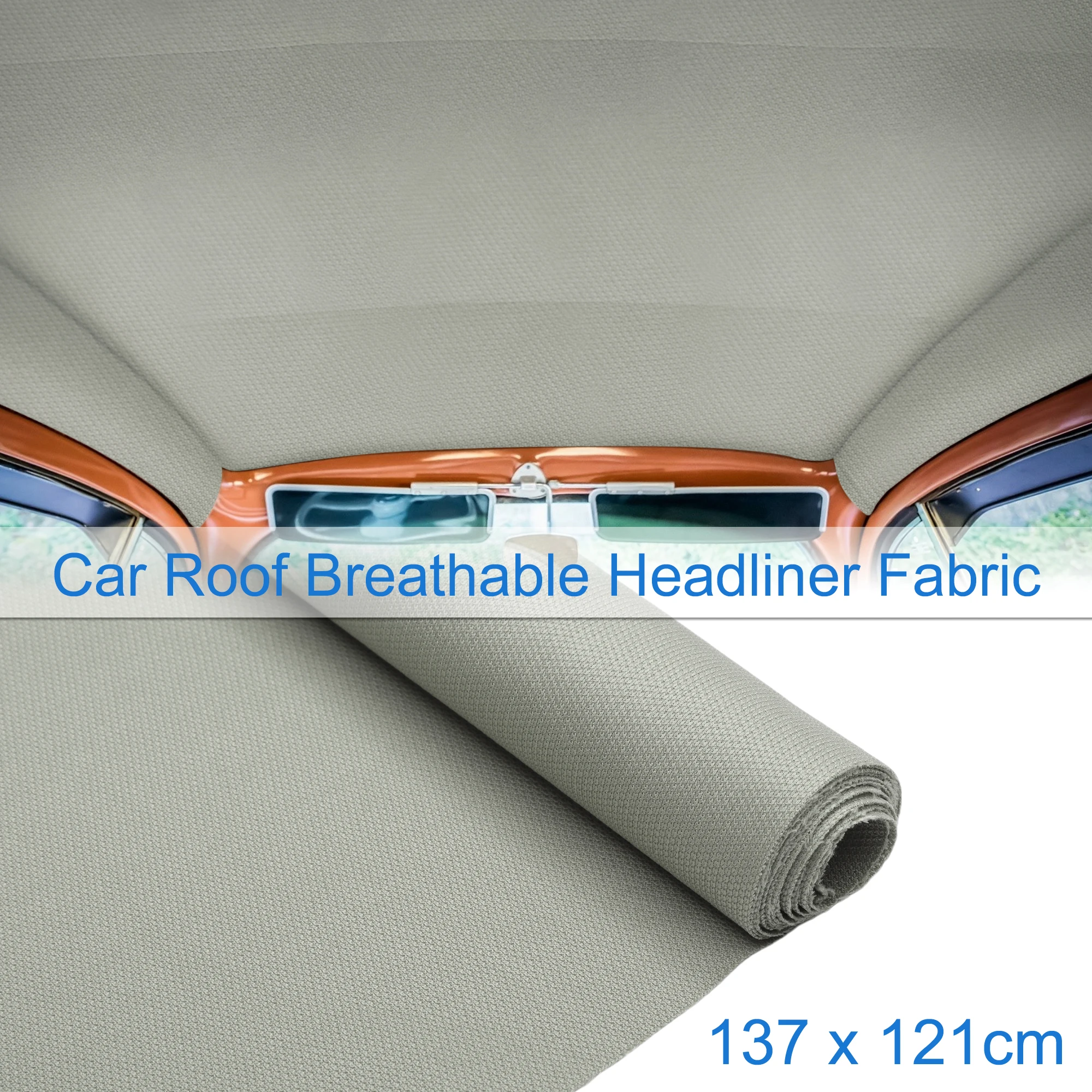 

Uxcell Mesh Headliner Fabric Interior Trim Light/Dark Gray DIY Roof Repair Replacement for Car Automotive Breathable Mesh Fabric