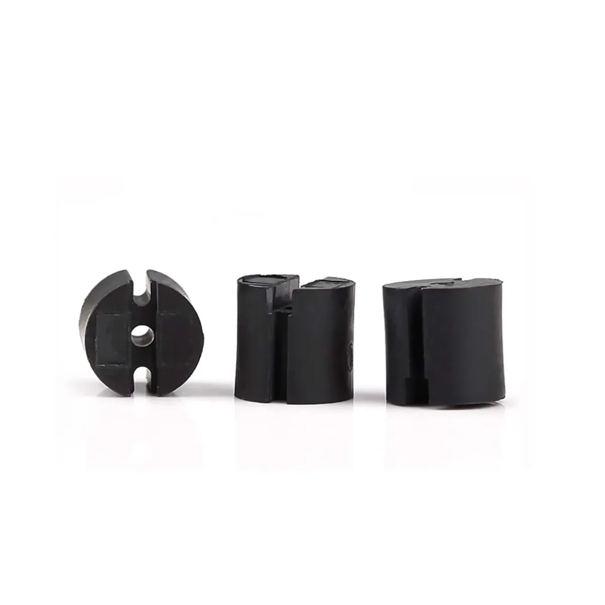 Black White Nylon Plastic Three Hole Led Diode Pad Height Interval Column Dual Color Light Emitting Tube Socket 6.3mm