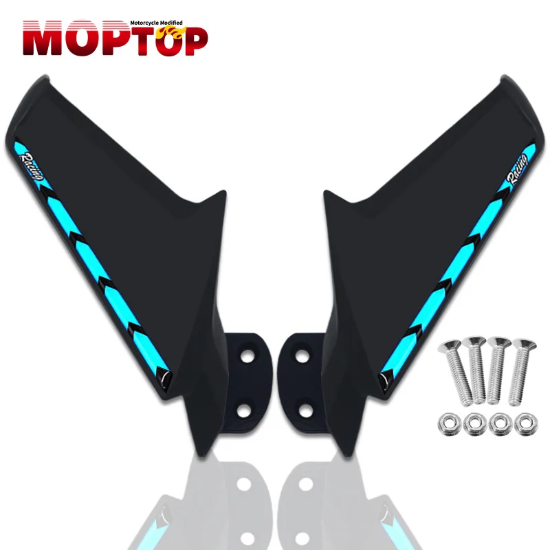 New Motorcycle Modified Fixed Wind Wing Rearview Mirrors Flow For YZF-R1 YZFR1 r1 2009-2014 rearview mirror Spoiler