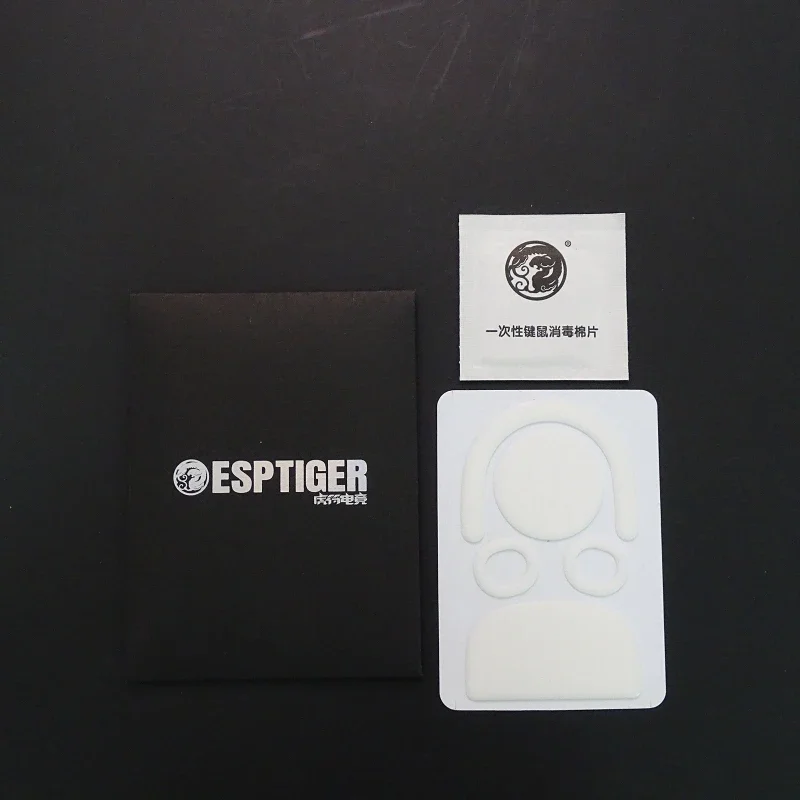 1SET ESPORTSTIGER SNOW SERIES MOUSE FET Stickers Pad Mouse Mouse Gildes لـ GPROX Superlight2 Mouse Mouse Ptfe Feets