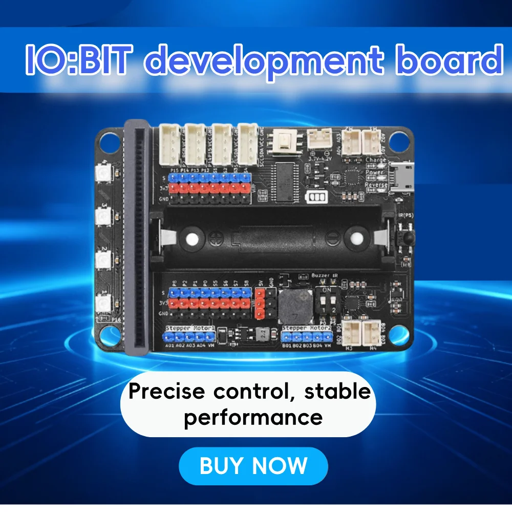Microbit Multifunctional Motor Drive Expansion Board DC Support 8 servos Driver Development Board Control Board Python
