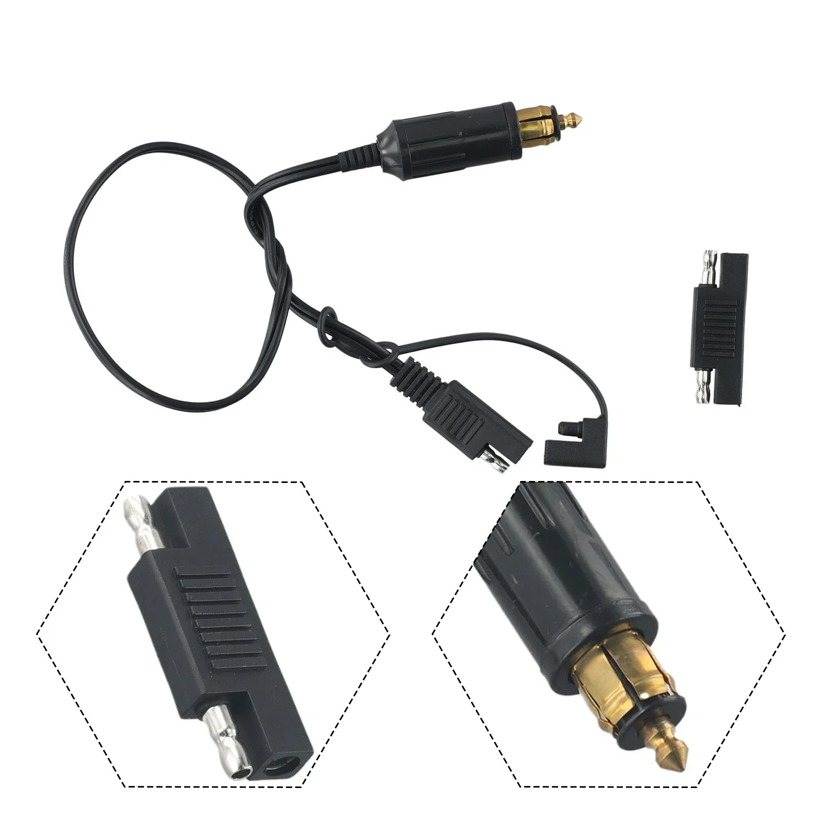 映像用ケーブル BMW735 BMW オートバイ接続ケーブルバッテリー充電器 SAE Plug-A3 DIN-Hella