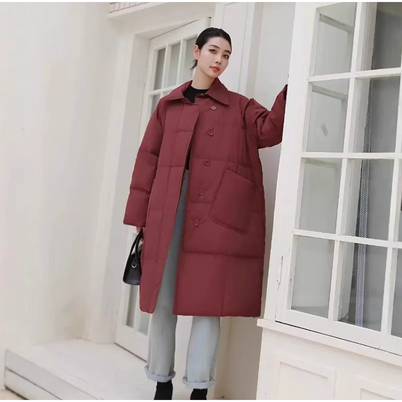 

Long Down Jacket 2025 Fall/Winter New Style Fashionable Oversized Thickened Commuter Casual Coat Trendy