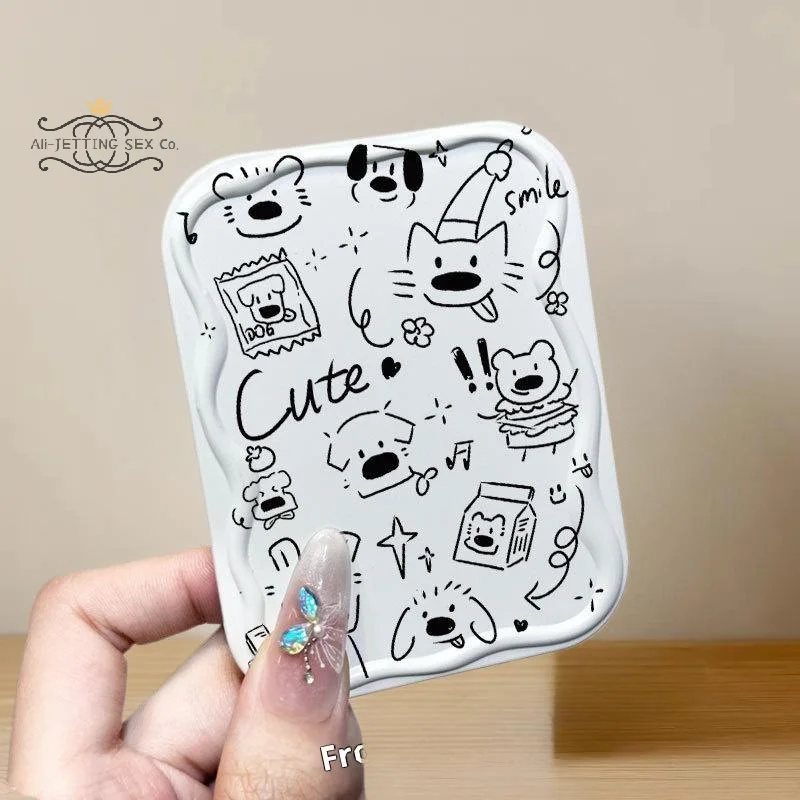 Practical and Adorable Dog Handheld Mirror; Includes Comb for a Complete Makeup Toolset