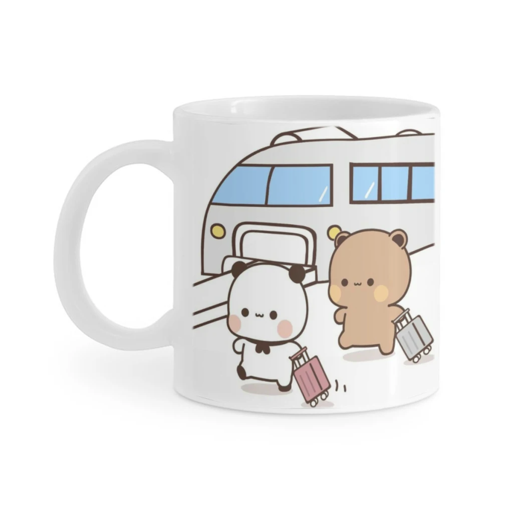 Panda Bear Hug Bubu Dudu Coffee Milk Cup Mocha Cat Panda Bear coppia tazza di natale tazze Kawaii tazze originali 11oz