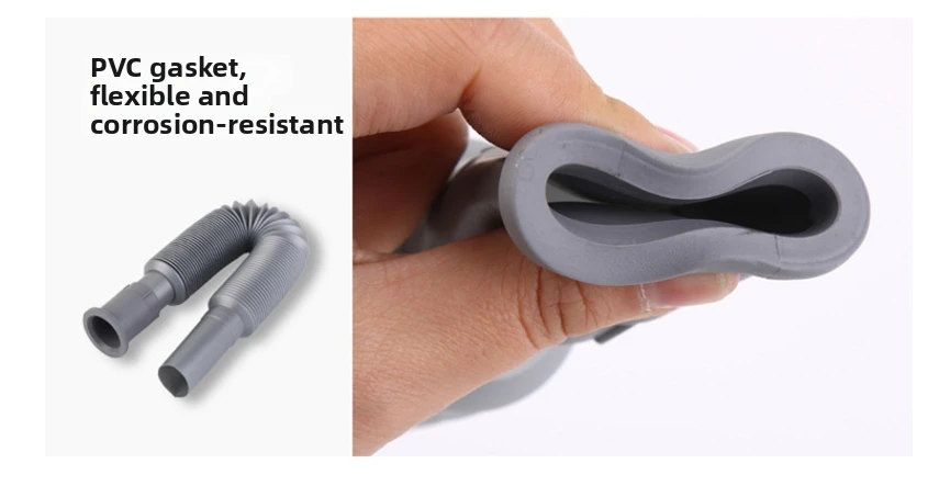 PP and PVC Drain Hose for Residential Sinks with Extended Reach 80cm to 90cm and Optimized Water Flow Capacity