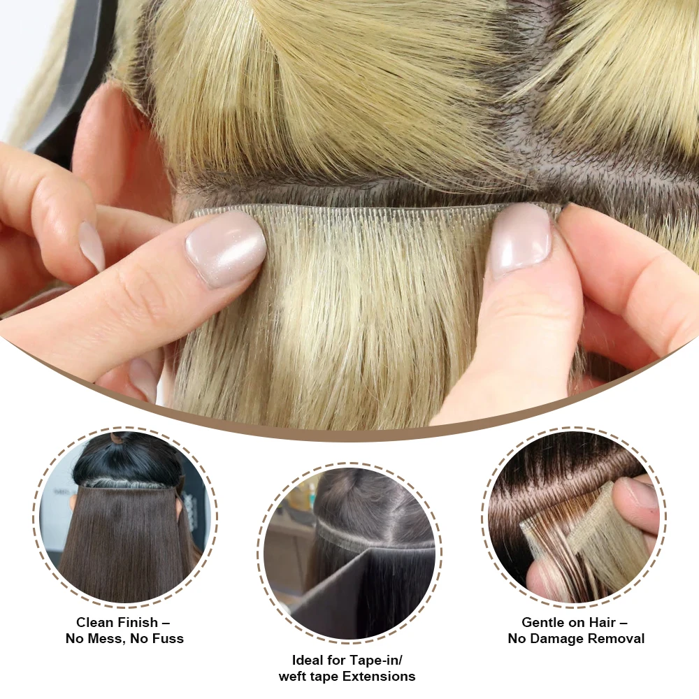 Lanshii Hair Extension Tape Roll – 3Y Single-Sided Adhesive, Invisible, Waterproof & Long-Lasting Replacement Tape view 5