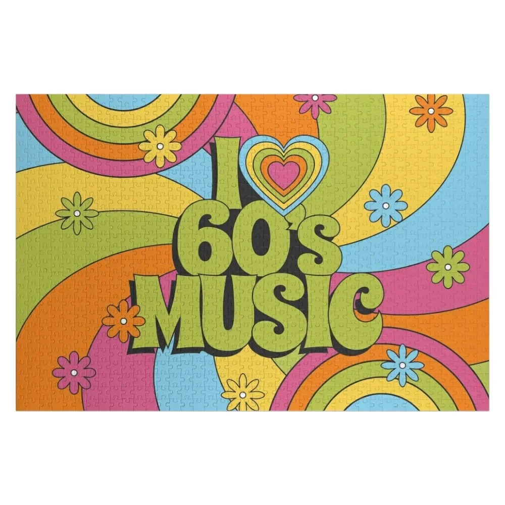 

I love 60s music Jigsaw Puzzle Custom Gift Customized Toys For Kids Puzzle